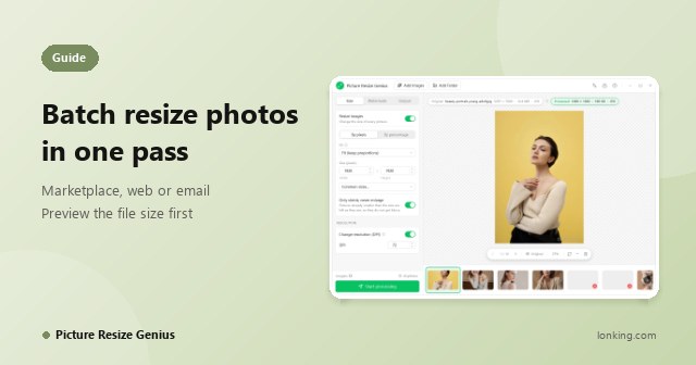 How to Batch Resize Photos for a Marketplace, Your Website or Email in One Pass
